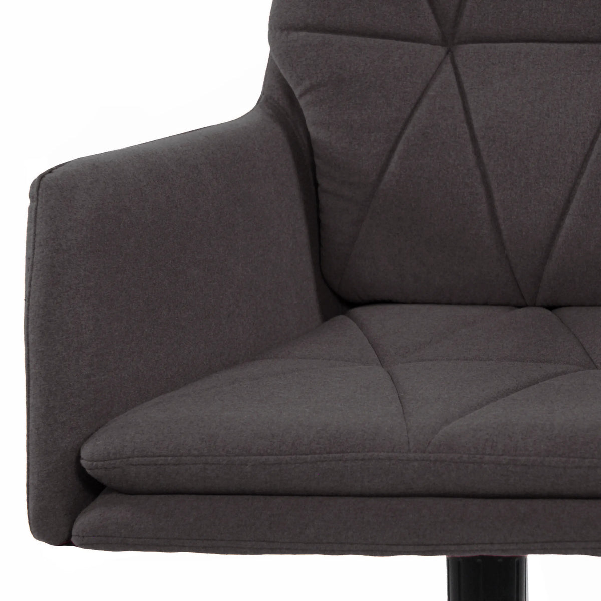 Tapicería y reposabrazos en gris oscuro de la Silla Home Office SHAKE 350 de hjh OFFICE