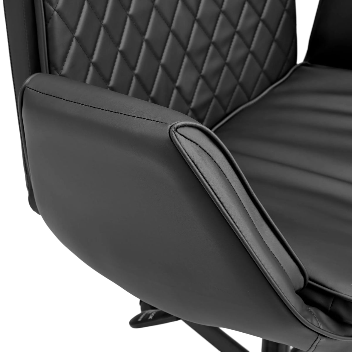 Reposabrazos acolchado y costura de diamante de la Silla Home Office Criss-Cross 10 de hjh LIVING