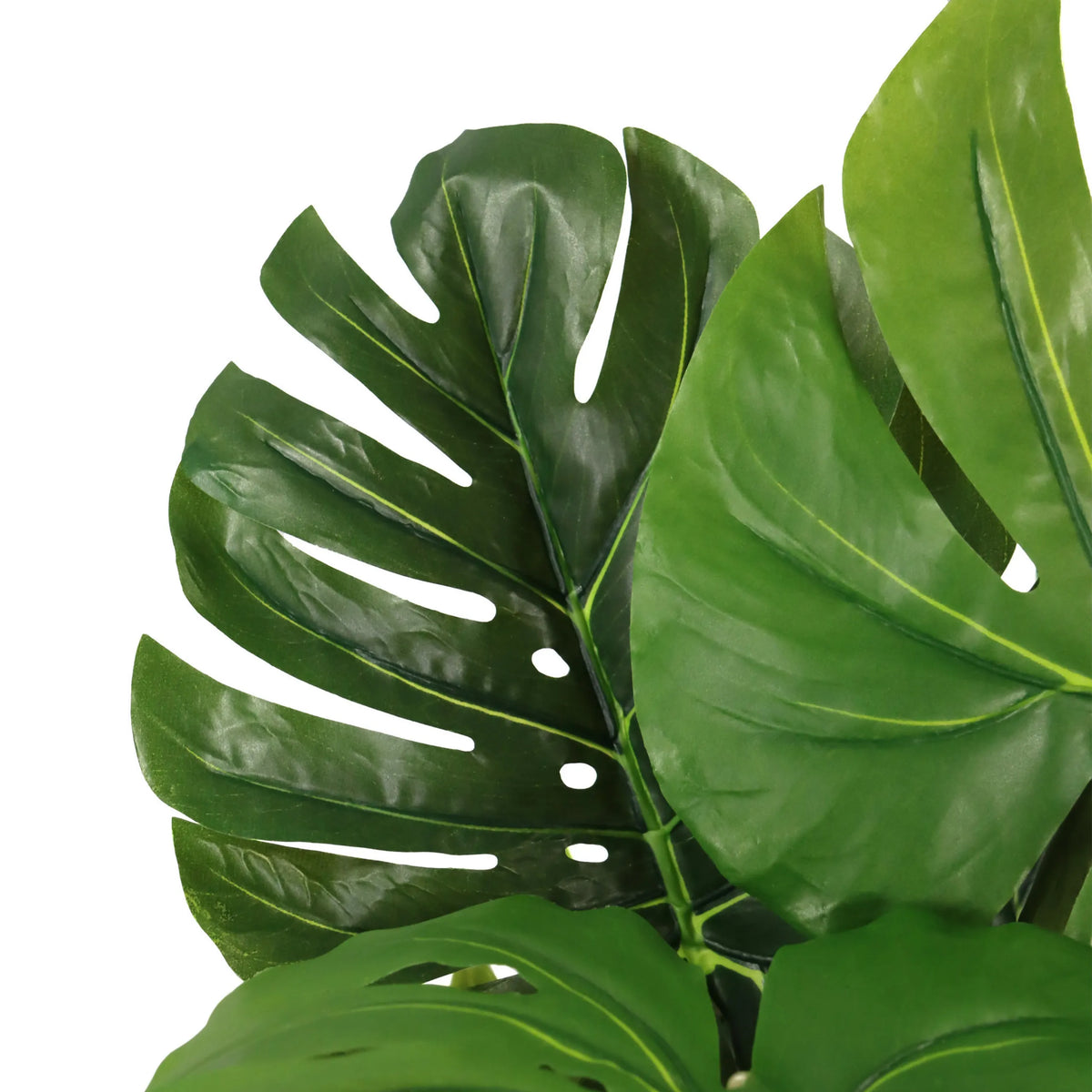 Hojas verdes de la Planta artificial MONSTERA I de hjh OFFICE