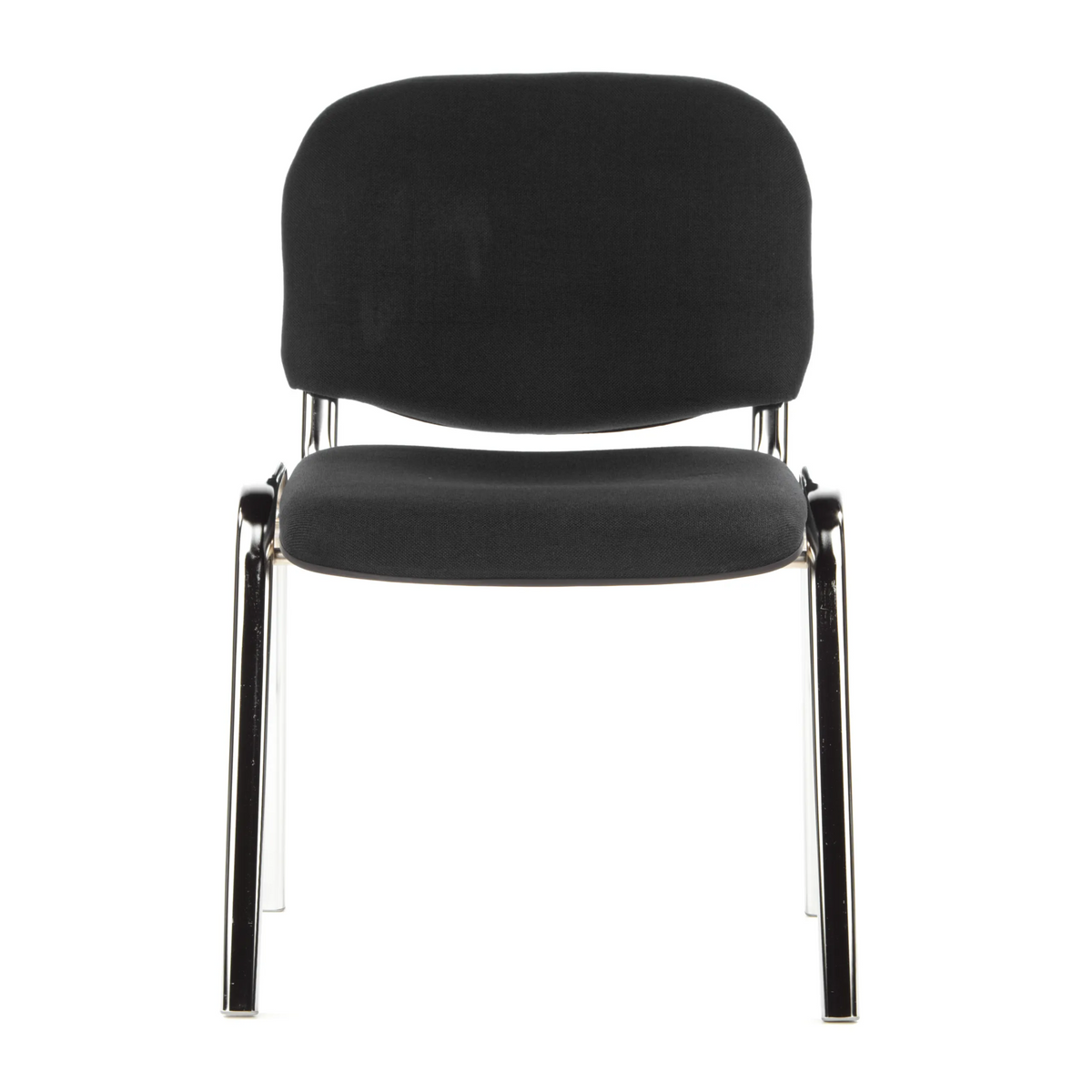 Silla de cuatro patas XT 600 C negra con asiento y respaldo acolchados de hjh OFFICE – vista de 360° (vista frontal 0°)