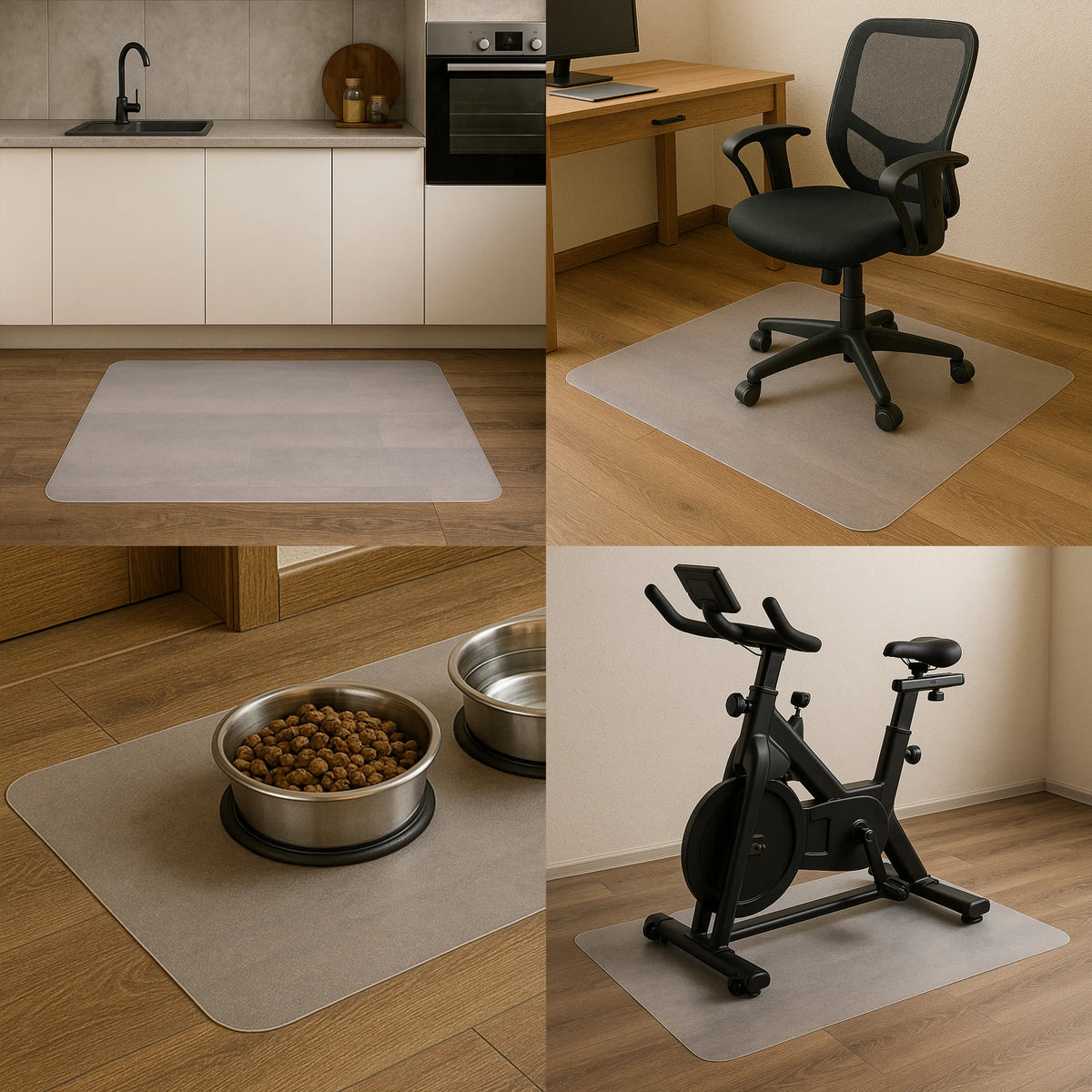 Alfombrilla FORTIFLEX en color blanco leche para suelos duros en diversas áreas de aplicación de hjh OFFICE