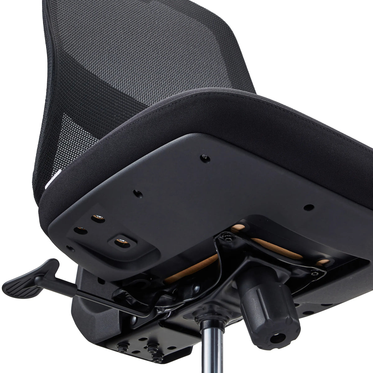 Parte inferior del asiento con mecanismo de ajuste de la silla de oficina profesional Minoro B en negro de hjh OFFICE