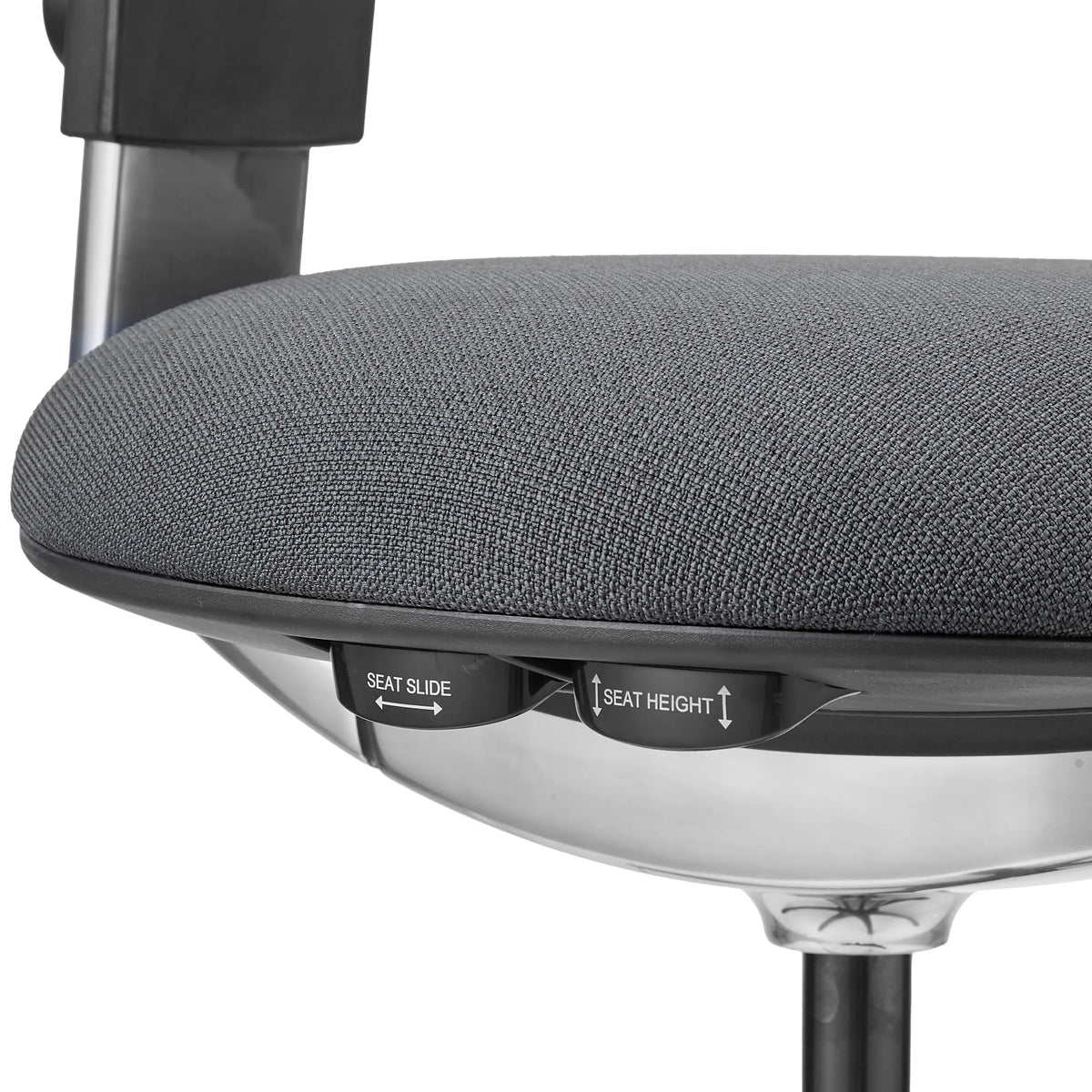 Ajuste de altura y profundidad del asiento de la Silla de trabajo WORK 40 en gris oscuro de hjh OFFICE