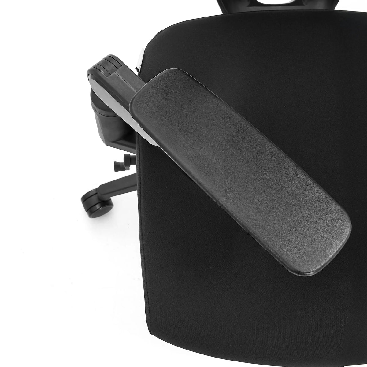 Reposabrazos de plástico negro de la silla de oficina profesional Ergo U2 Flex3 de hjh OFFICE