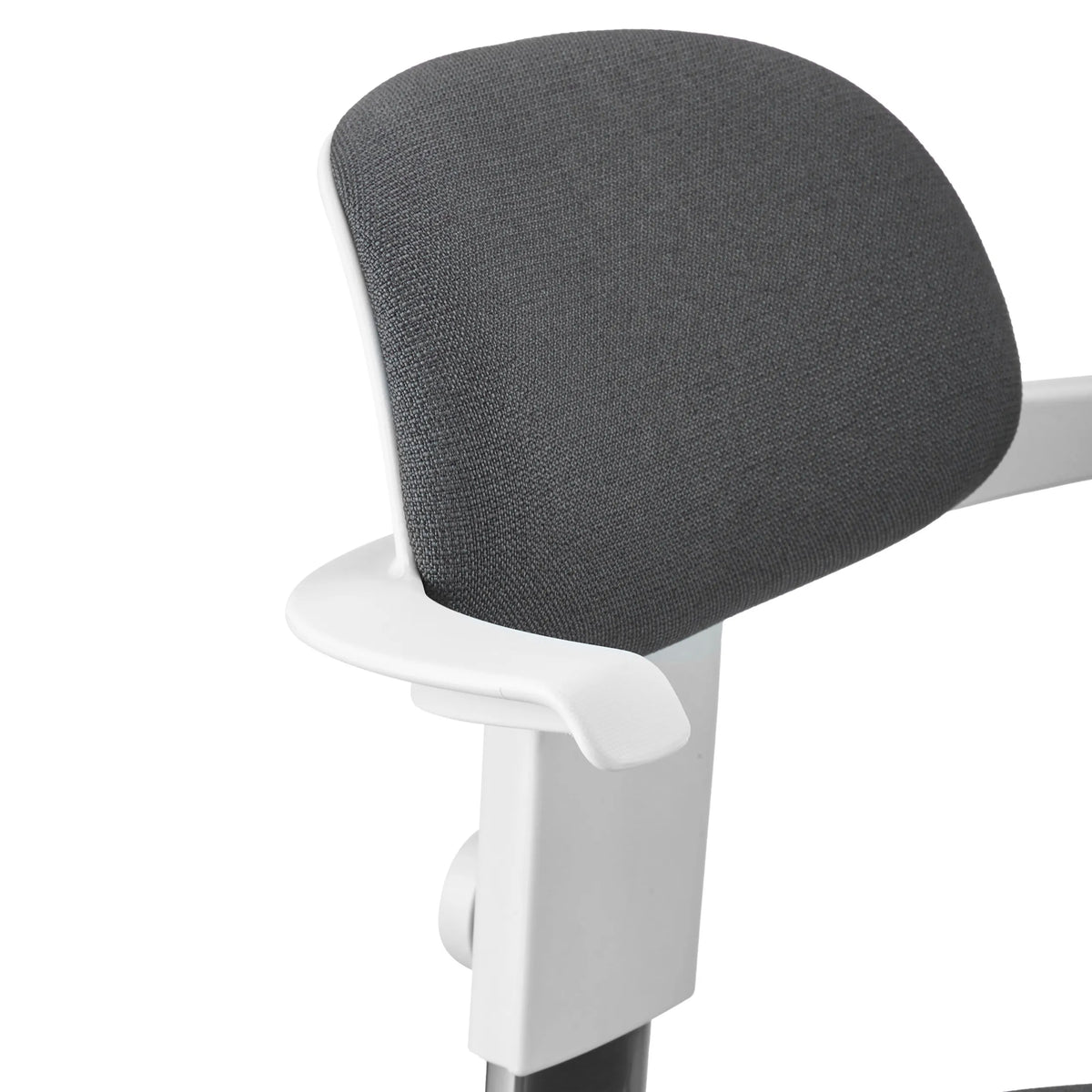 Respaldo gris oscuro con marco blanco de la Silla de trabajo TOP WORK 40 W de hjh OFFICE