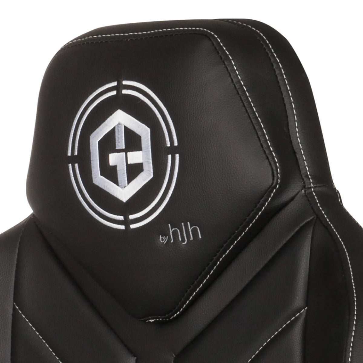Logotipo en el reposacabezas de la silla gaming GAMEBREAKER COLOSSUS en negro de hjh OFFICE