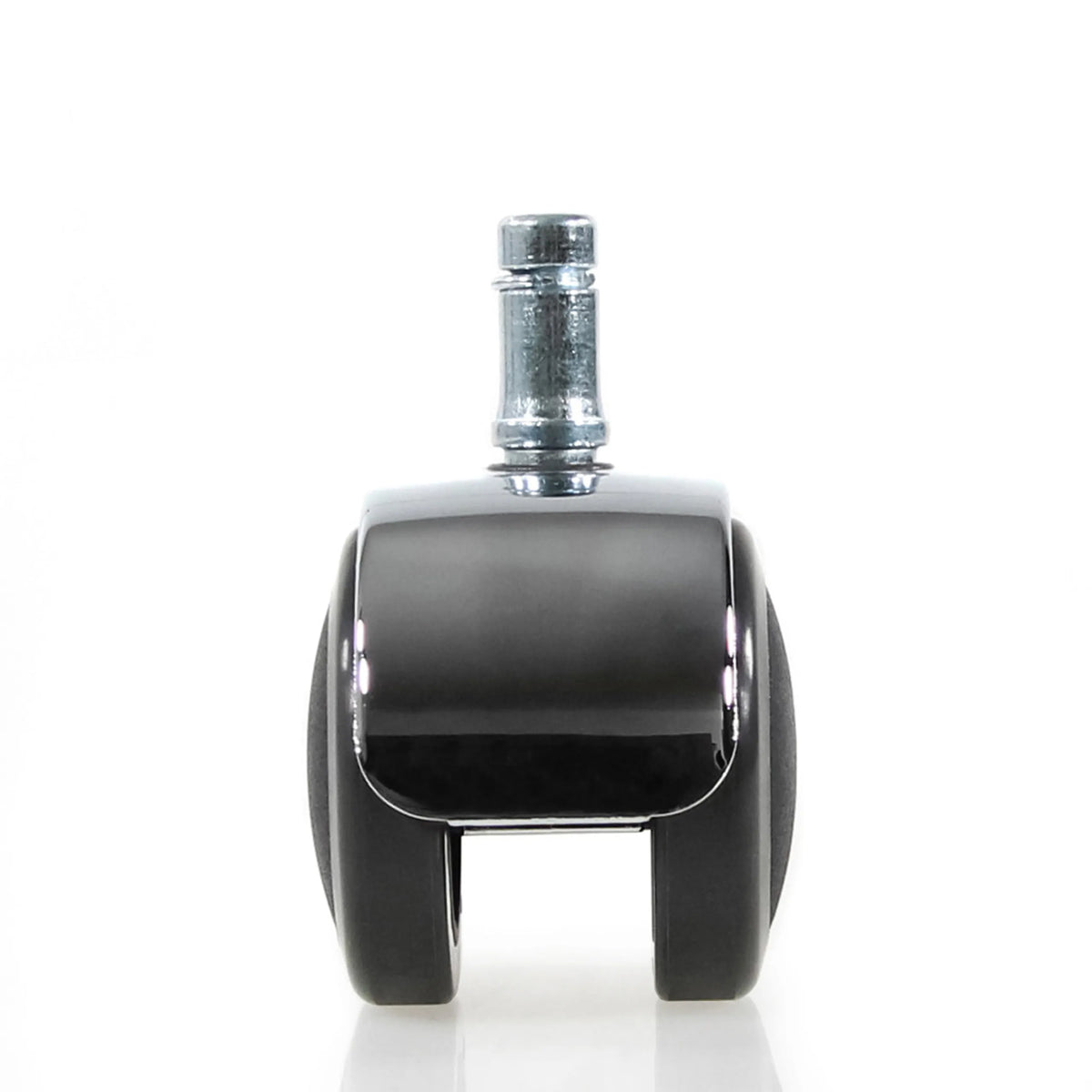 Rueda para sillas individual 5x ROLO LUX 11mm/50mm en negro y plata para suelos duros de hjh OFFICE
