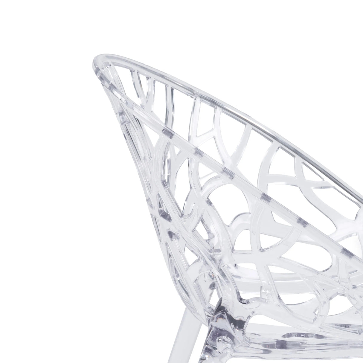 Patrón de malla transparente del asiento de la silla de cuatro patas Artifo T de hjh LIVING