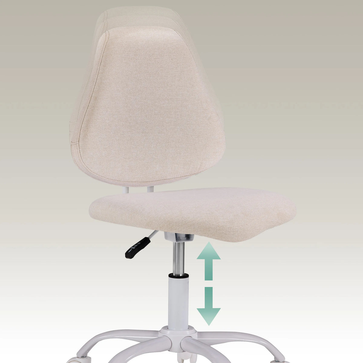 Resorte de gas regulable en altura de la silla giratoria para niños Lumikid en beige de hjh OFFICE