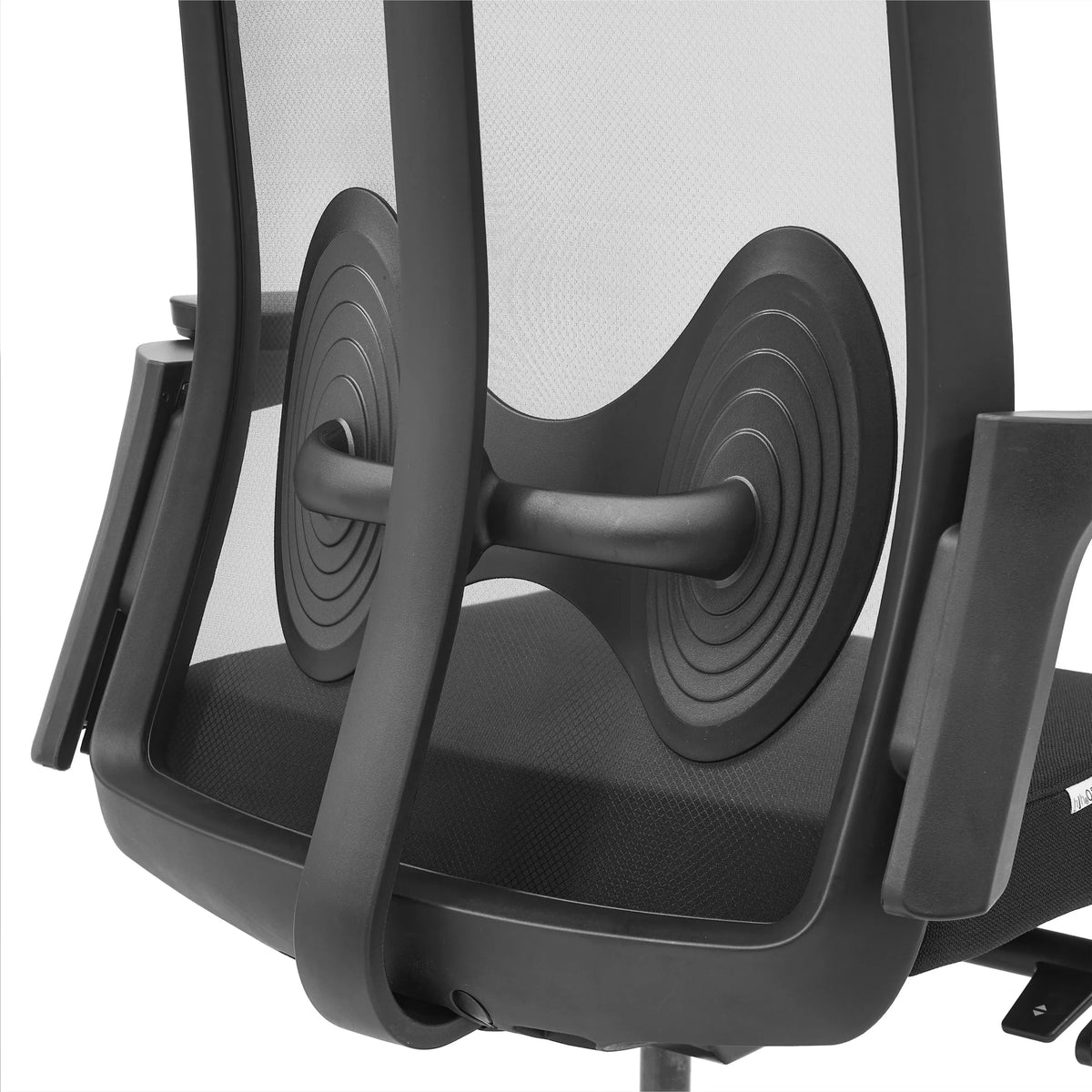 Soporte lumbar de la silla de oficina profesional ARCEO B en color negro con estructura circular de hjh OFFICE