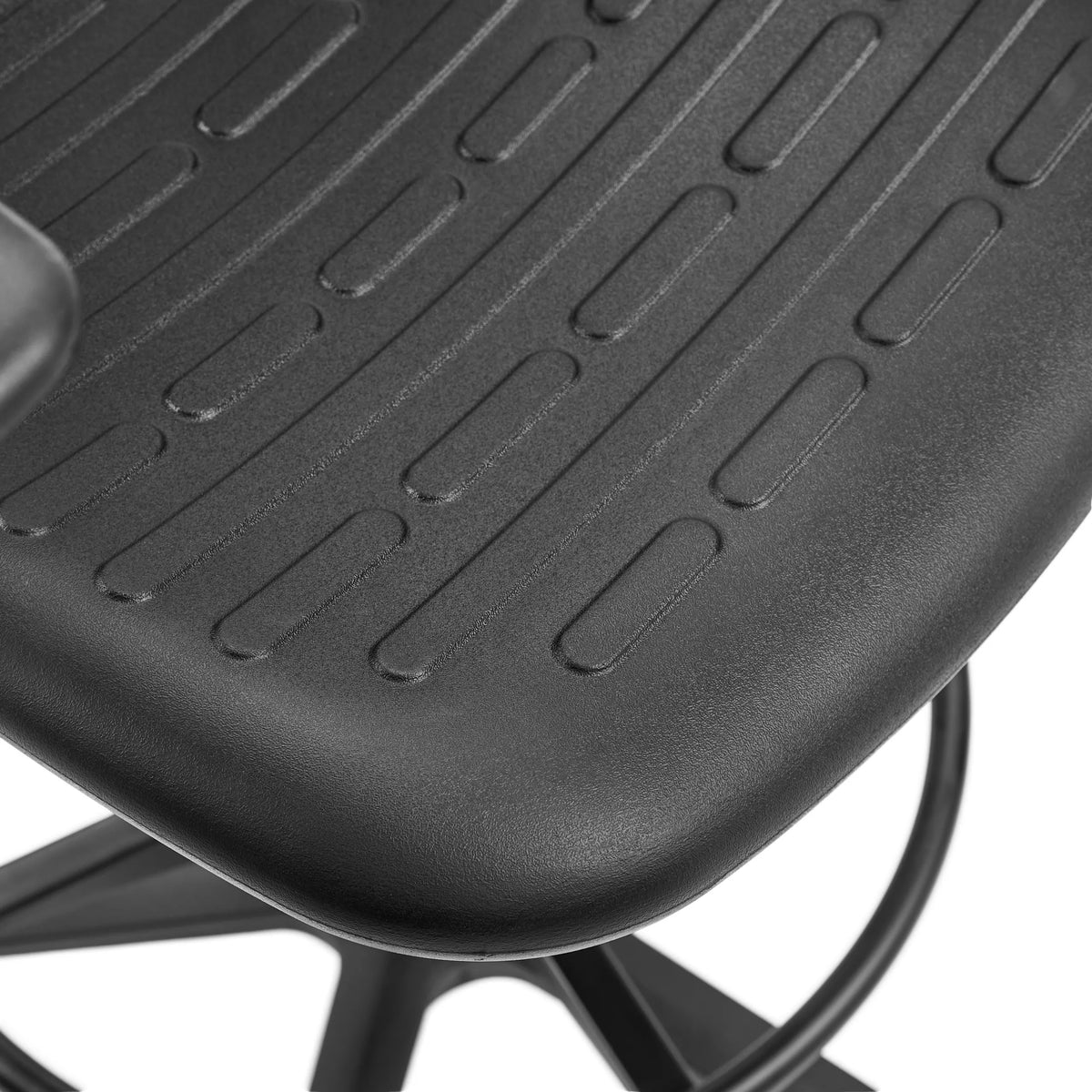 Asiento estructurado de la silla de mostrador TOP WORK B1 en negro de hjh OFFICE