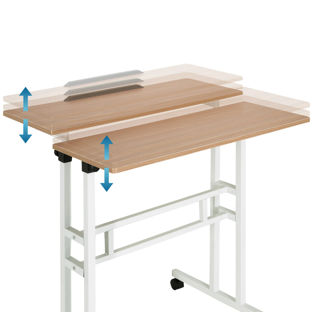 Tablero regulable en altura del escritorio de pie WORKSTATION I en roble y blanco de hjh OFFICE