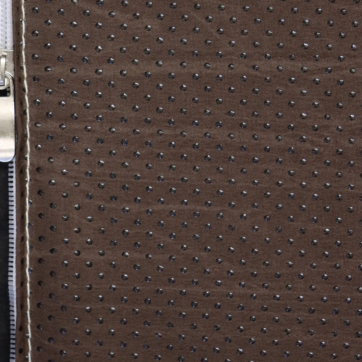 Funda de tela perforada marrón con cremallera del sillón de diseño Sitzolo 2 de hjh LIVING