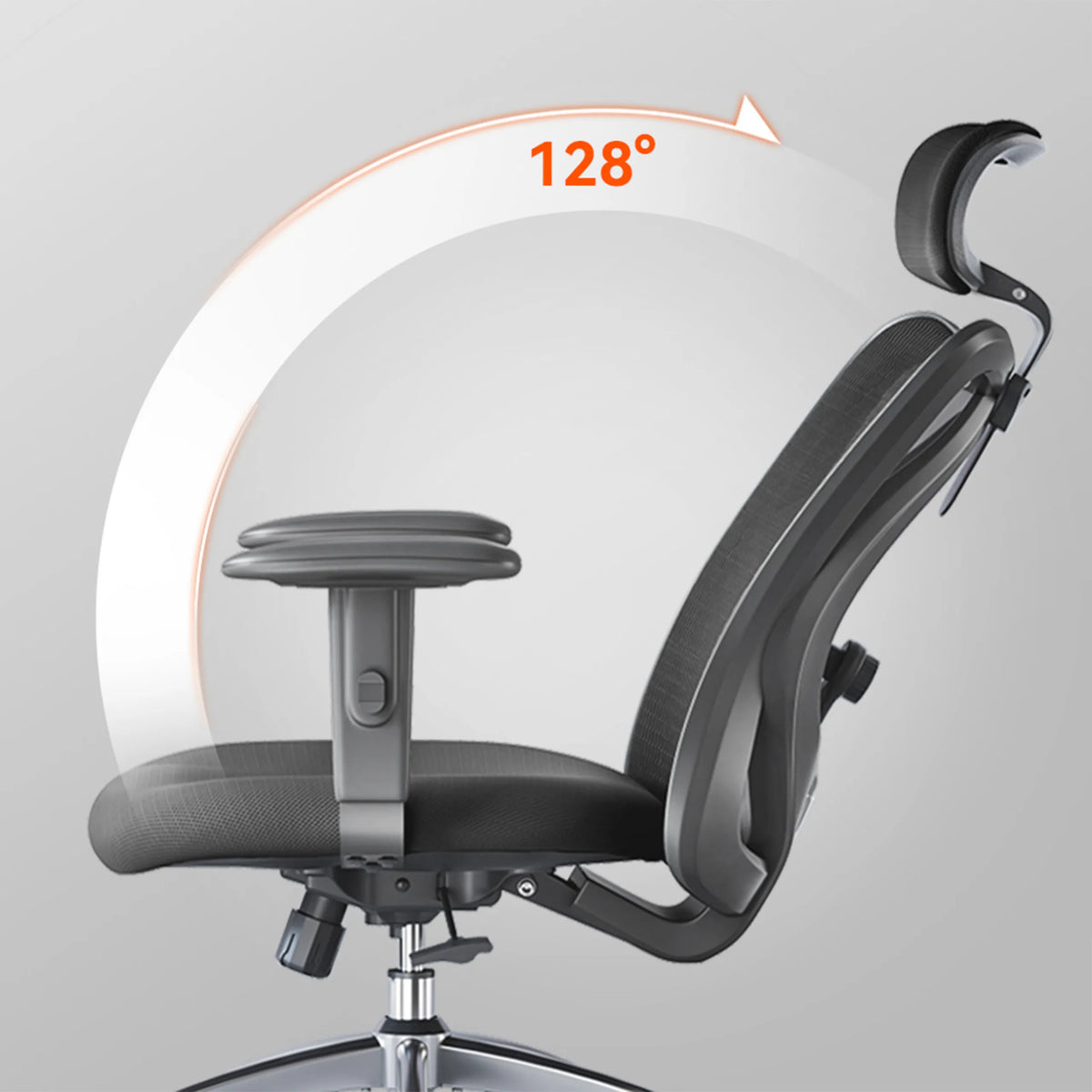 Ángulo de inclinación ajustable de 128 grados del respaldo de la Silla de oficina profesional M18-M148 de Sihoo