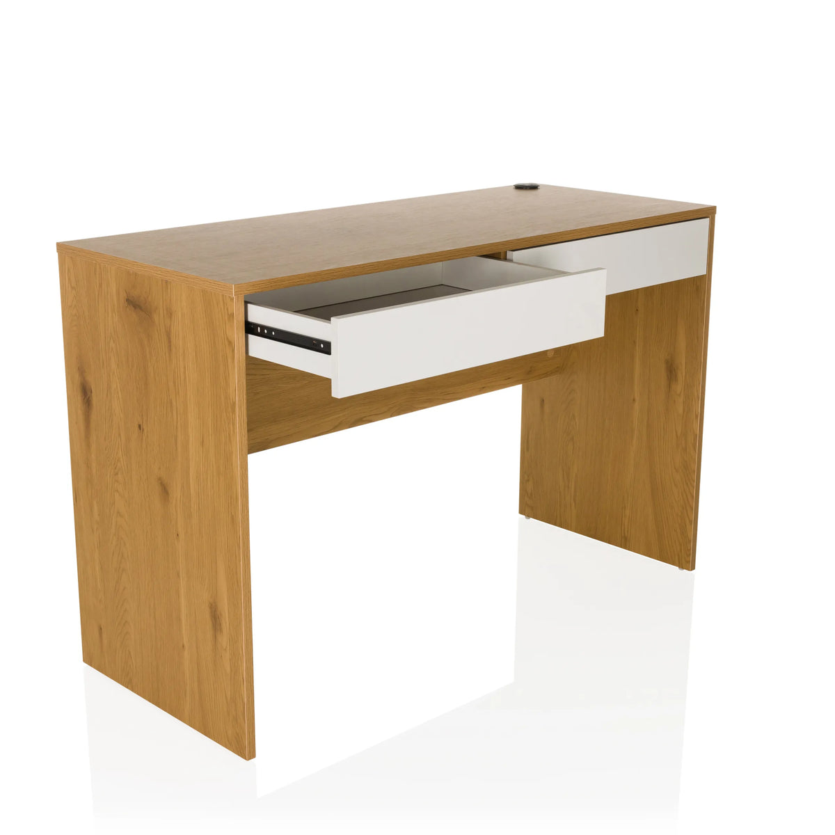 Cajón blanco extraído del escritorio BERGA en roble y blanco de hjh LIVING