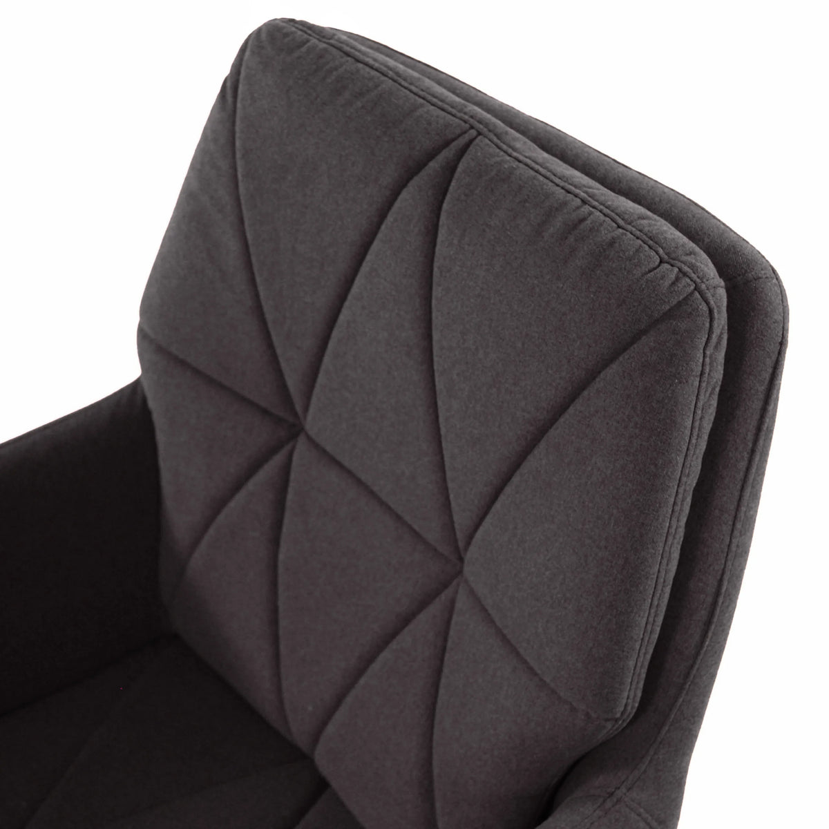 Tapicería gris oscuro con costuras en rombos de la Silla Home Office SHAKE 350 de hjh OFFICE