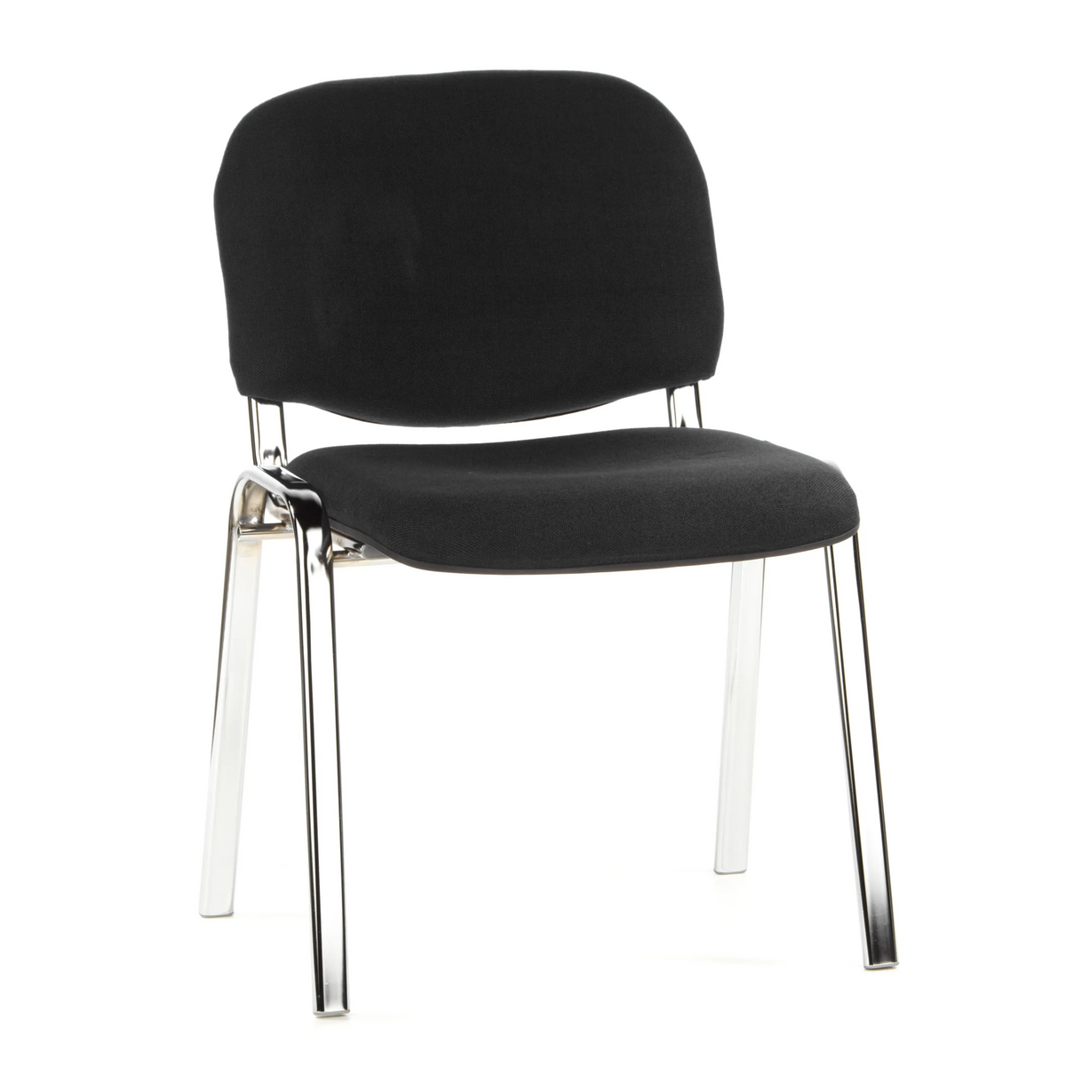 Silla de cuatro patas XT 600 C negra con asiento y respaldo acolchados de hjh OFFICE – vista de 360° (vista frontal 20°)