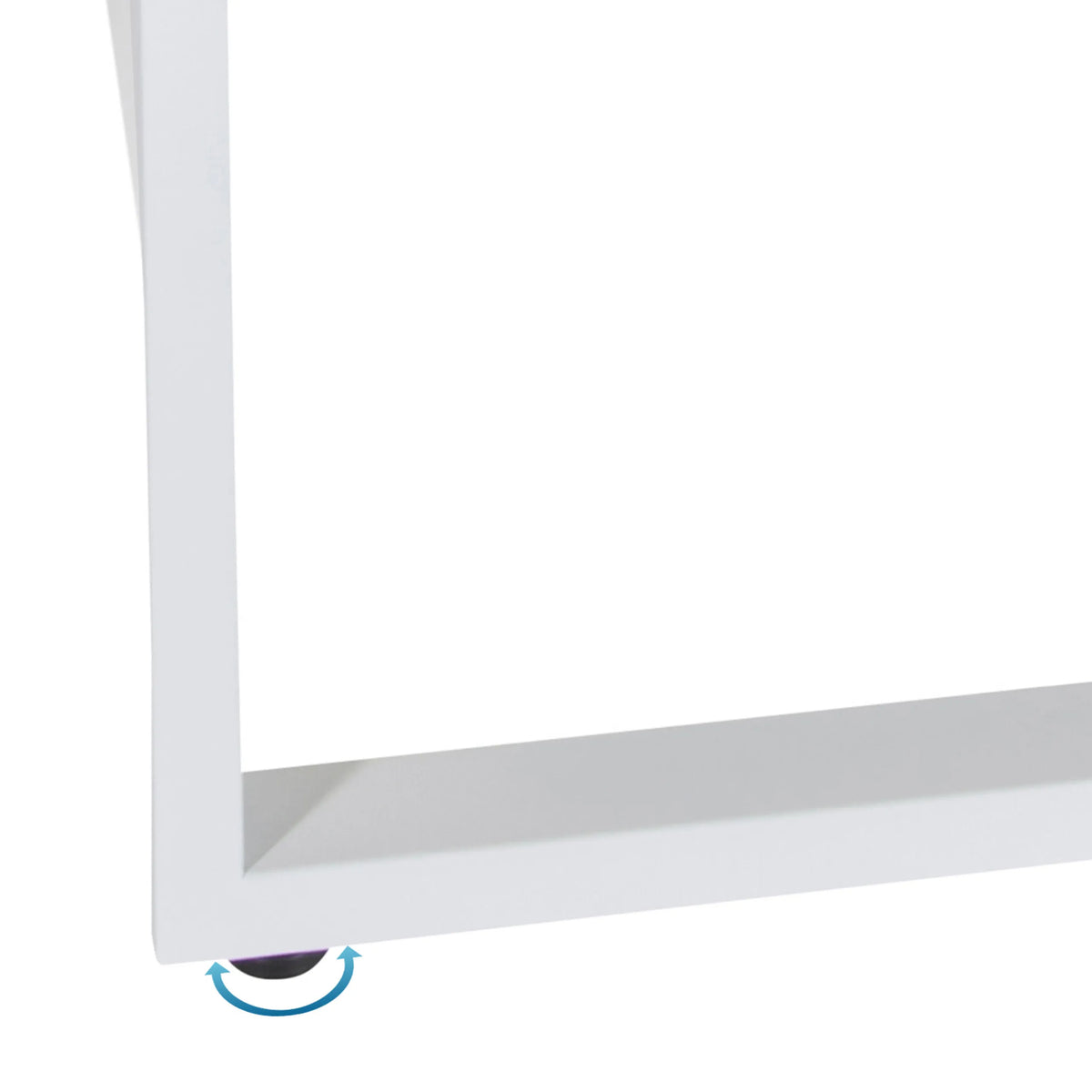 Pie regulable en altura del Escritorio WORKSPACE LIGHT I en blanco de hjh OFFICE