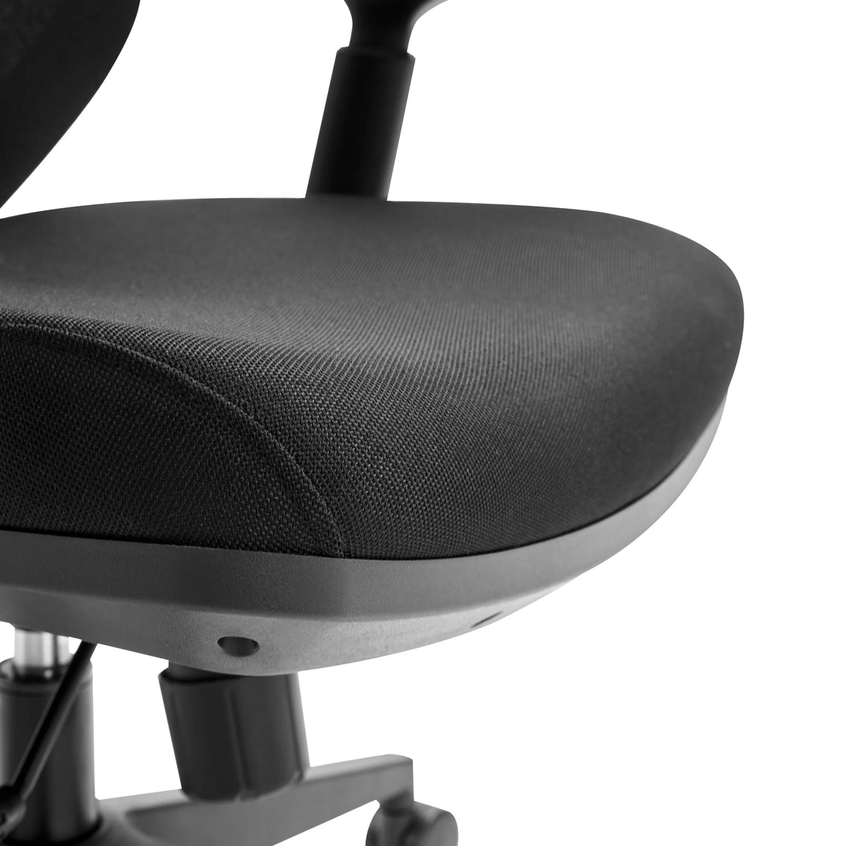 Tapicería de tela negra del asiento de la Silla de oficina profesional Profondo F de hjh OFFICE