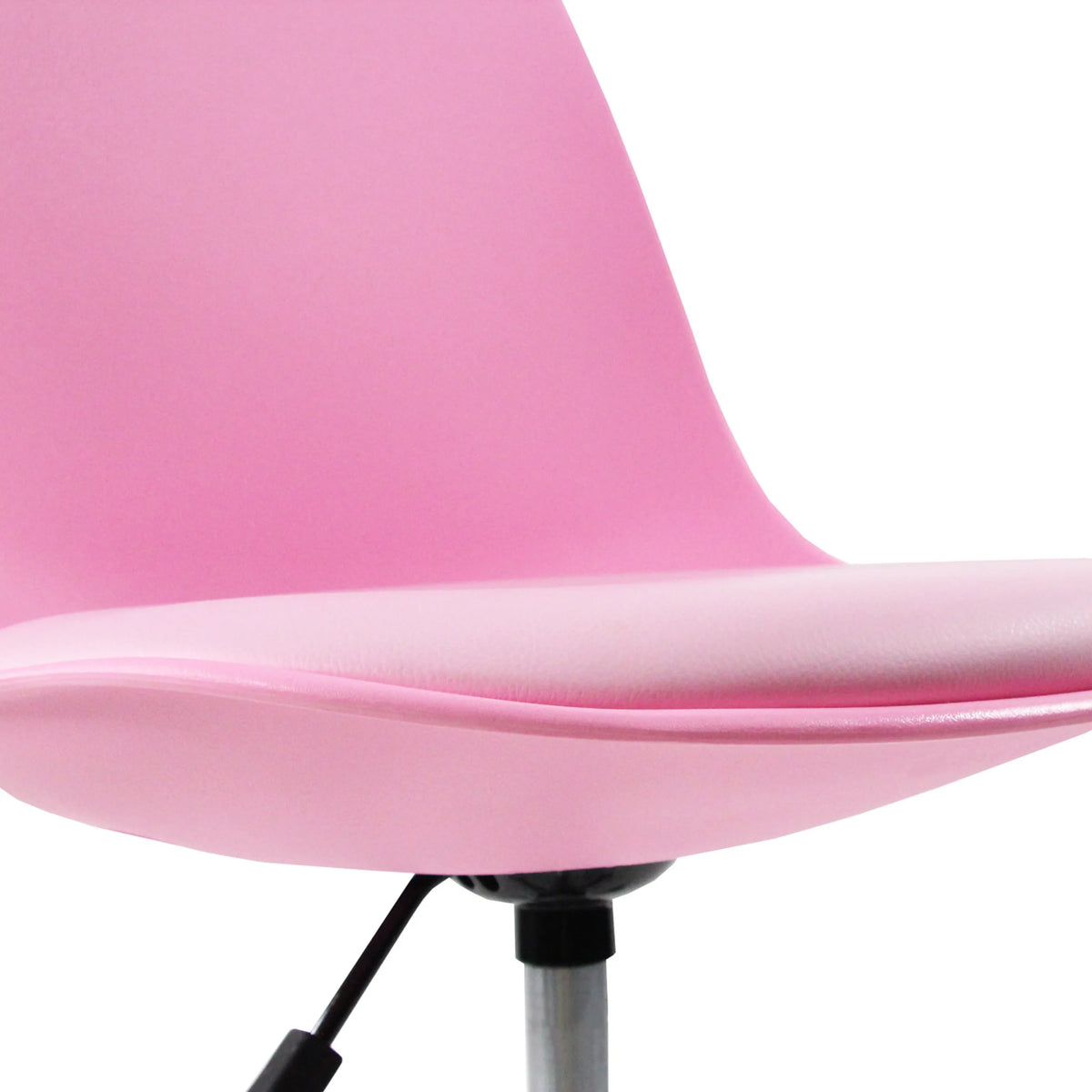 Asiento y respaldo rosas de la silla giratoria para niños FANCY II de hjh OFFICE