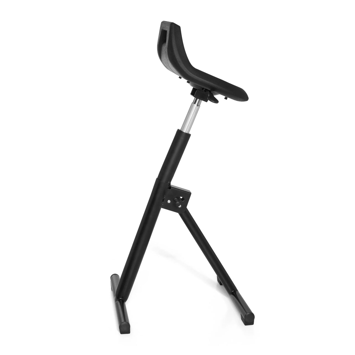 Asiento de pie TOP WORK 31 negro con casco de asiento y pie en T de hjh OFFICE – vista de 360° (vista lateral 100°)