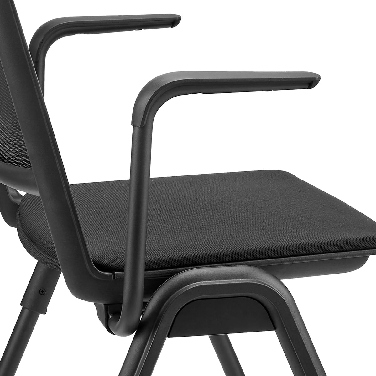 Reposabrazos negro de los reposabrazos MEET WA con superficie de asiento a juego de hjh OFFICE