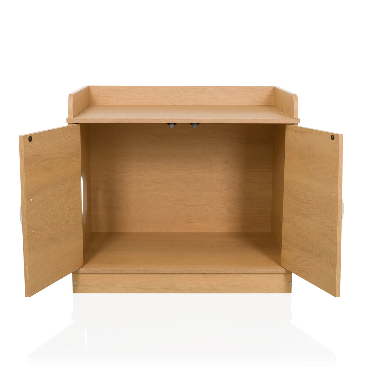 Casa para gatos KITTYHOME 2 abierta en efecto haya con dos puertas y una superficie de apoyo de hjh LIVING