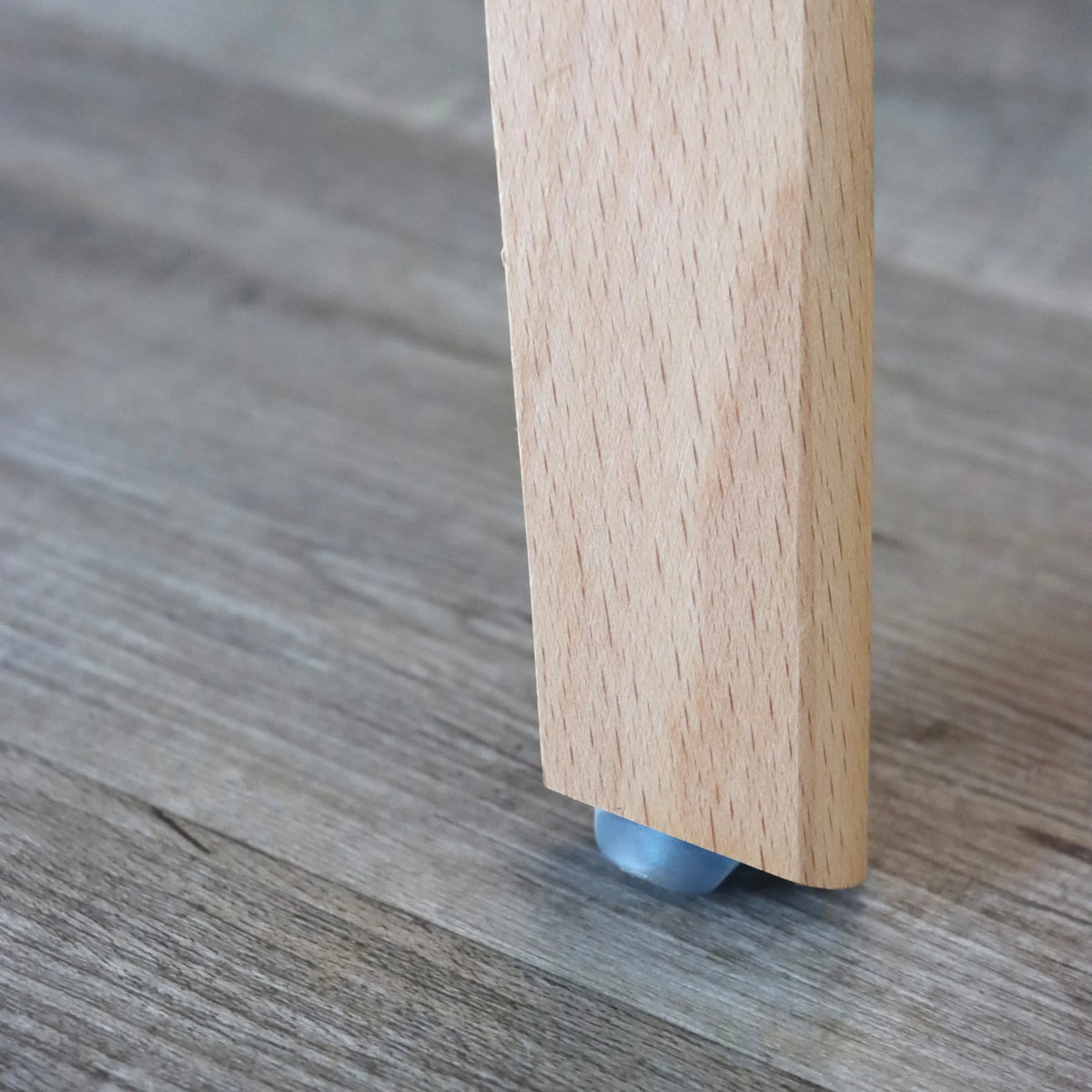 Pata de madera con deslizador gris de la silla tapizada SCANDI TED de hjh LIVING