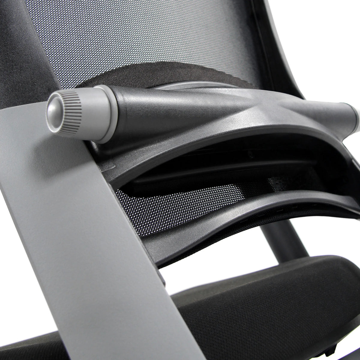 Reposabrazos ajustable de la Silla de oficina profesional IKAST I en negro de hjh OFFICE