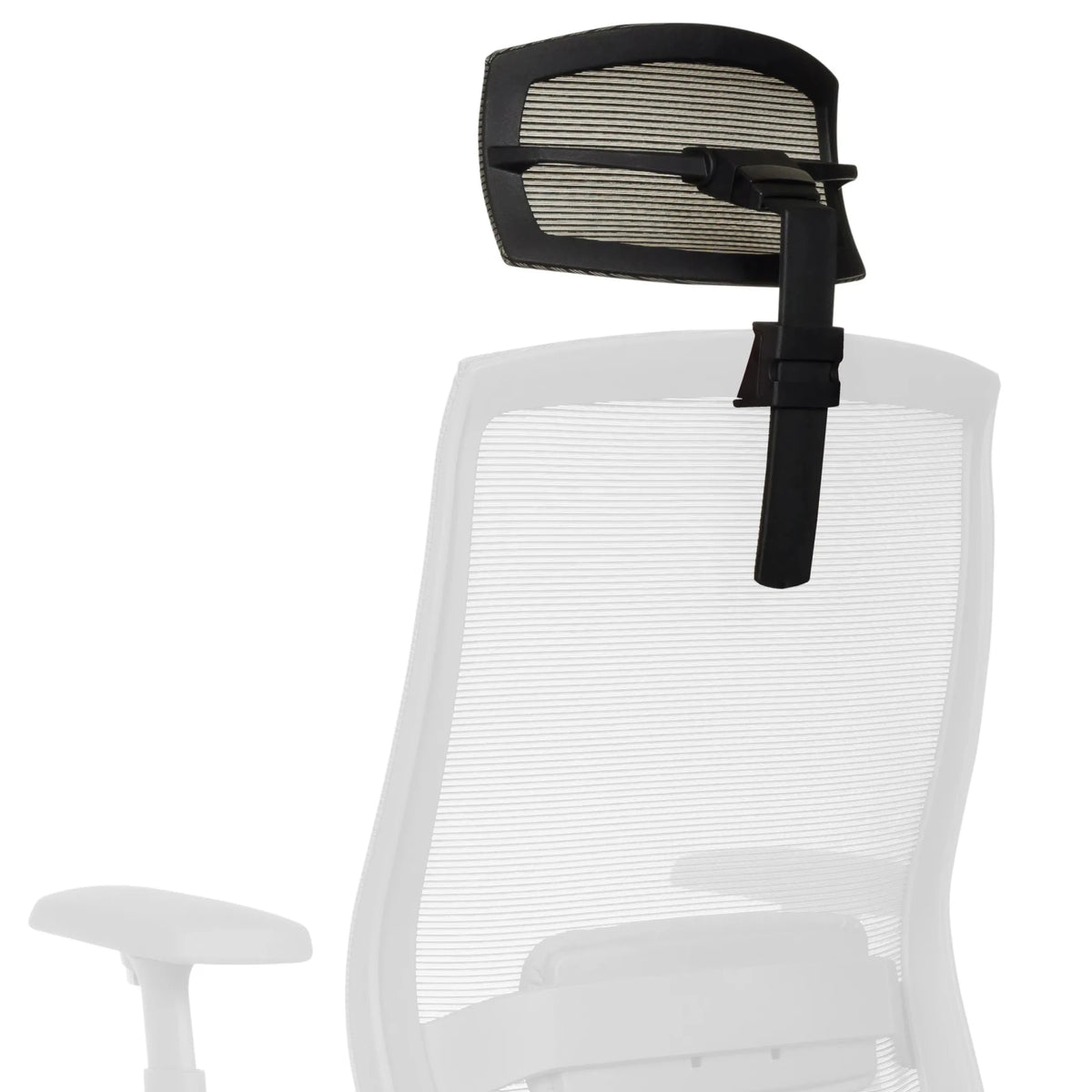 Reposacabezas negro COLORE KOPFSTUETZE con funda de malla y brazo de soporte ajustable de hjh OFFICE