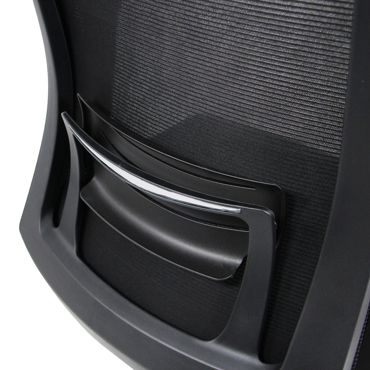 Soporte lumbar con elemento de cromo del Sillón de oficina profesional CAPTIVA de hjh OFFICE