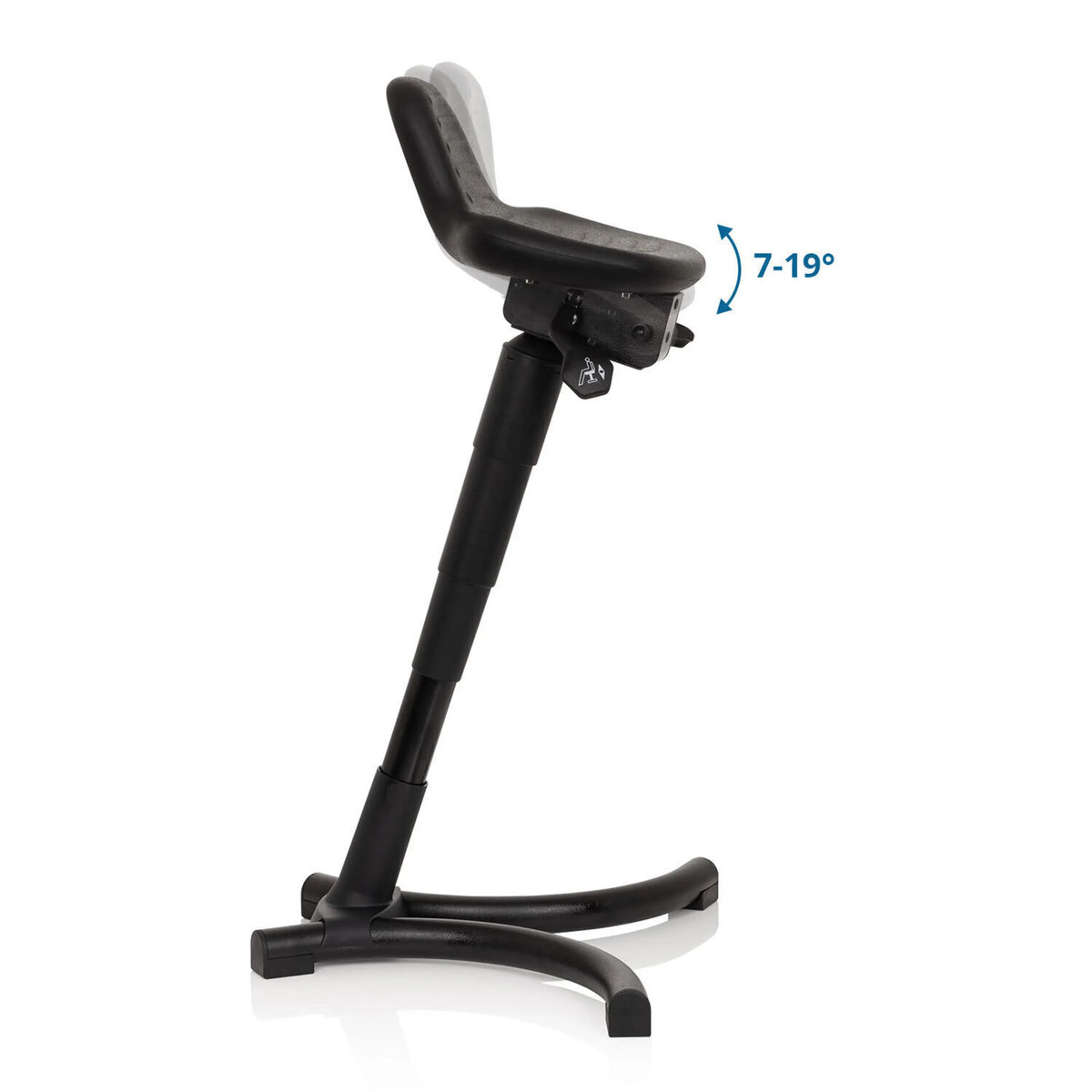 Ajuste de inclinación de 7-19° del asiento del asiento de pie TOP WORK 34 de hjh OFFICE