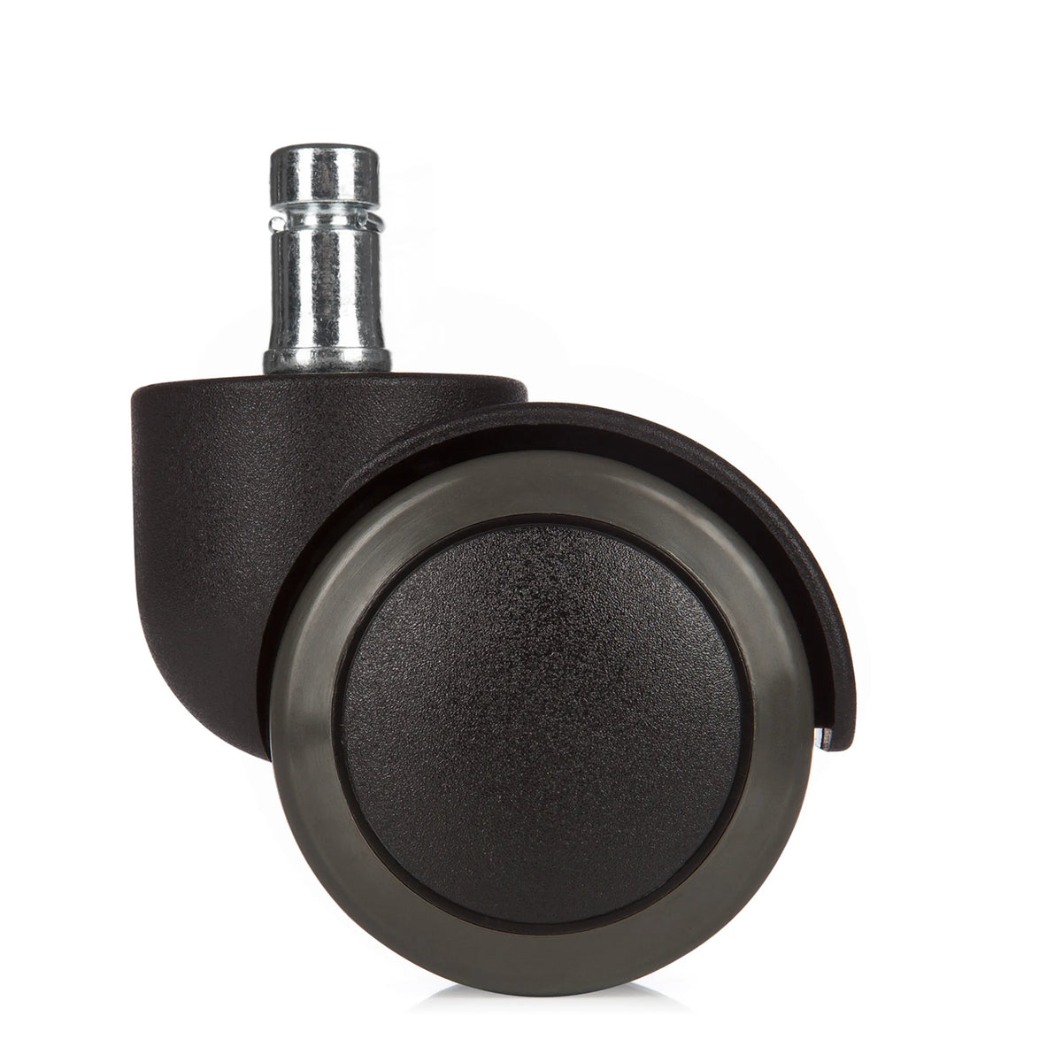 Ruedas para sillas 5x ROLO 10mm/50mm negras para suelos duros con pin de metal de hjh OFFICE
