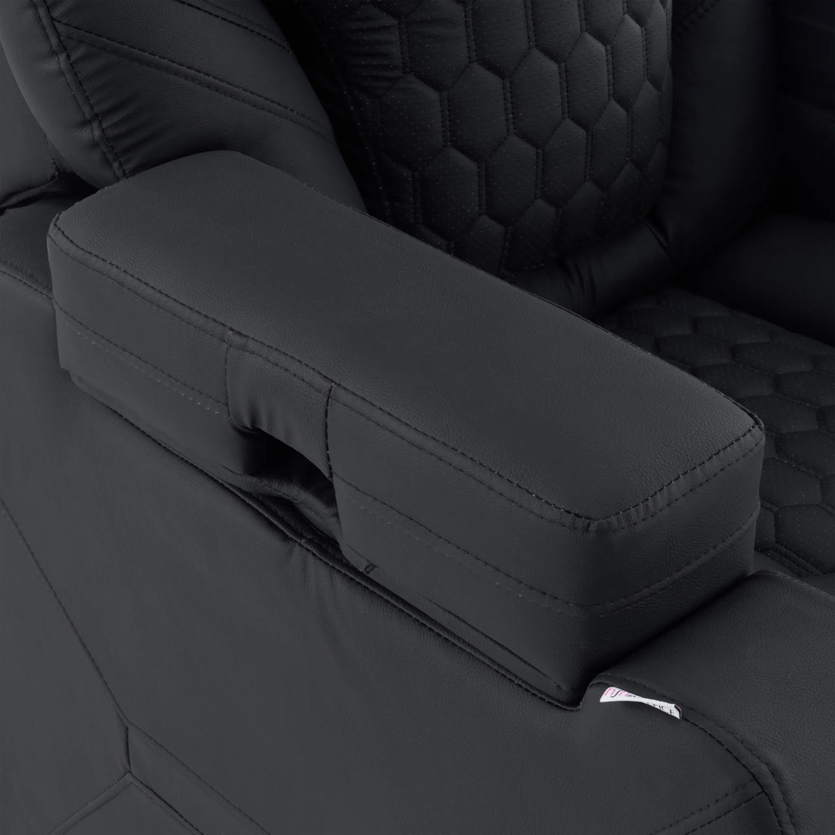 Reposabrazos acolchado del Sillón de diseño Game Sport RX en negro de hjh OFFICE