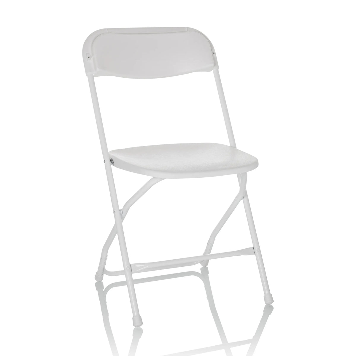 Silla de exterior blanca TUDELA XXL W con asiento acolchado y estructura de hjh OFFICE – vista de 360° (vista frontal 15°)