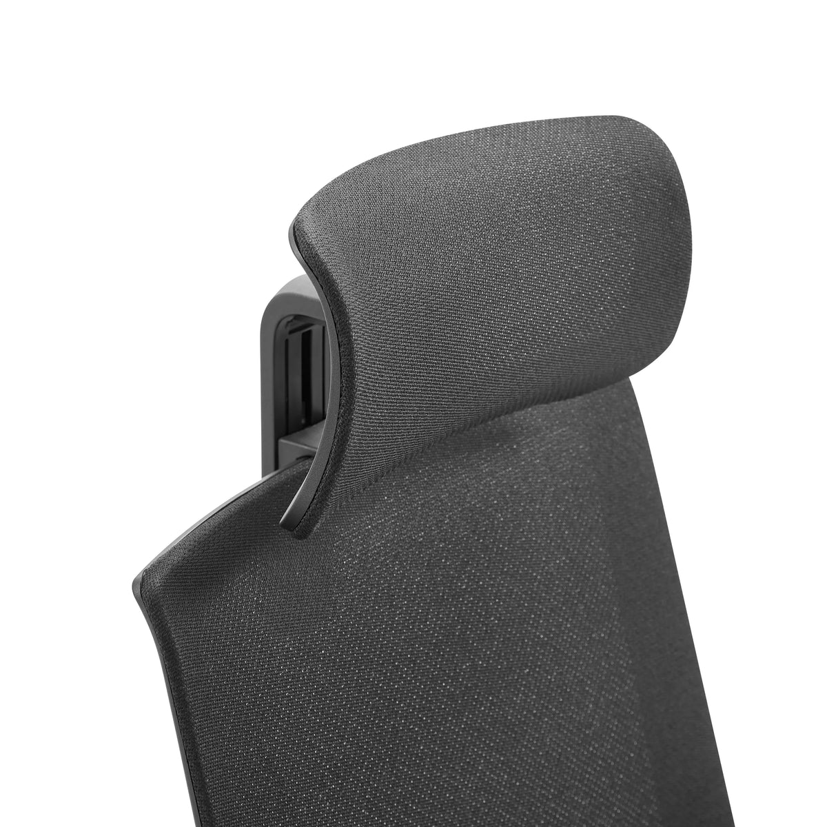 Reposacabezas con funda de tela negra de la Silla de oficina profesional Profondo F de hjh OFFICE