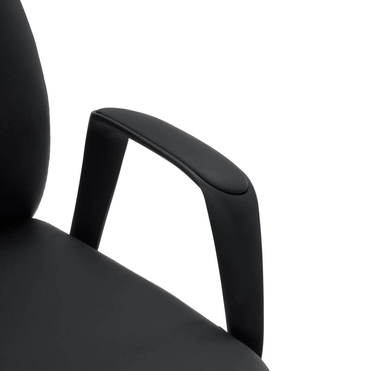 Reposabrazos negro del sillón de oficina profesional VELVET ECO de hjh OFFICE