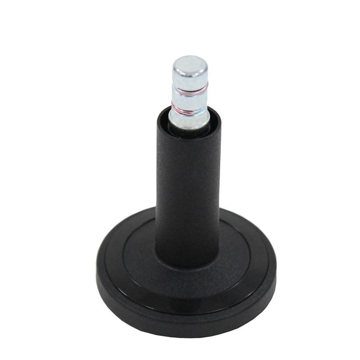 Deslizador para sillas STATO-M negro para moquetas con pin de metal color plata y 11 mm de diámetro de hjh OFFICE