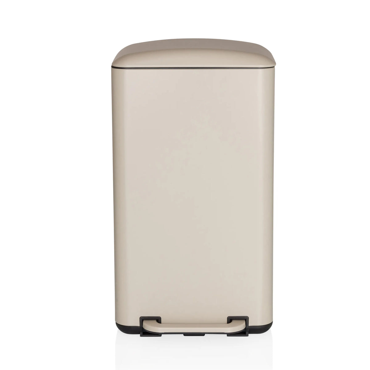 Papelera beige CLEAN BEVA con capacidad de 30 litros y pedal de hjh OFFICE
