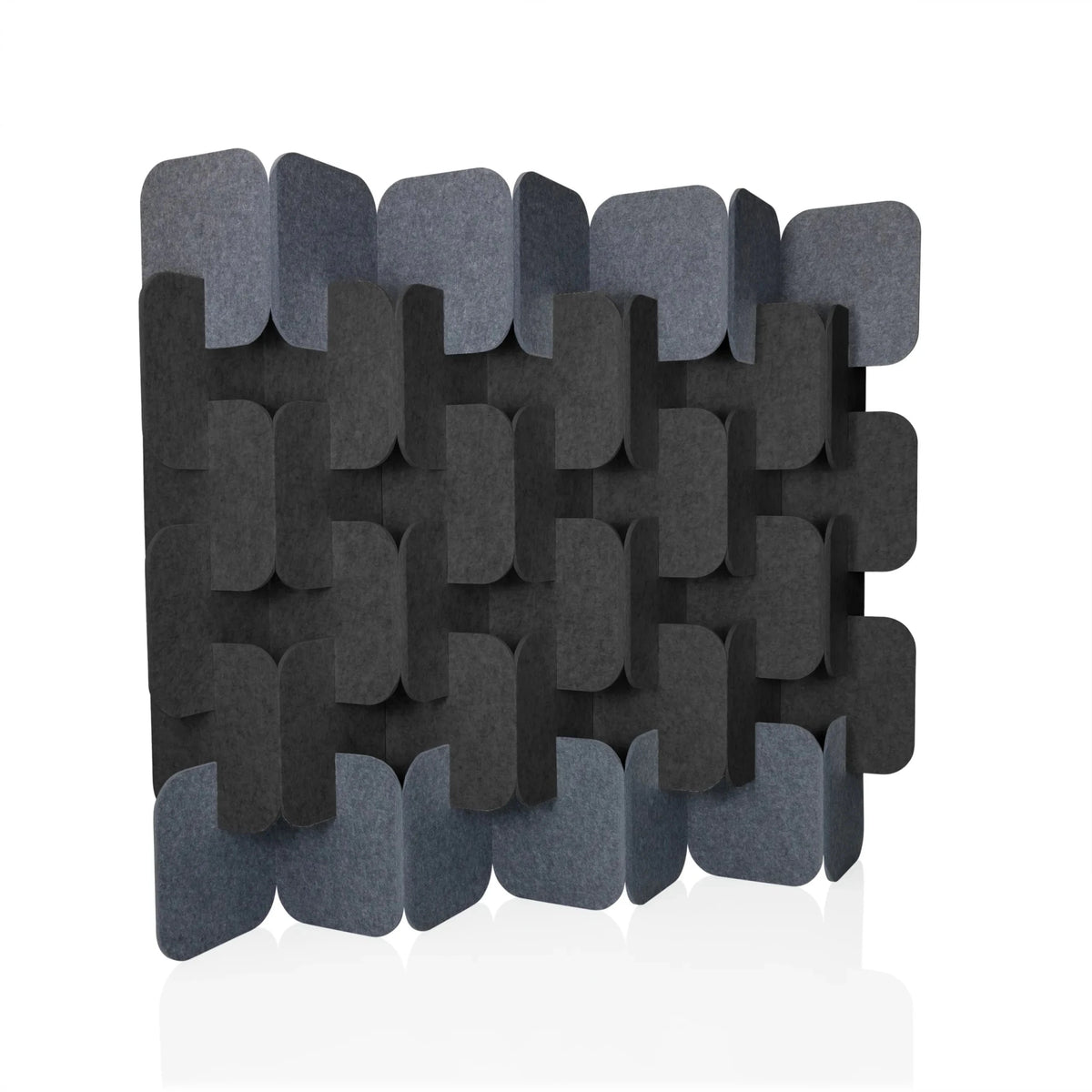 separador FLEXMIUT PLUG en gris y gris oscuro hecho de elementos de fieltro trenzado de hjh OFFICE