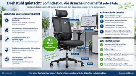 drehstuhl quietscht - buerostuhl24