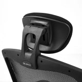 Reposacabezas regulable en altura con funda de malla de la Silla alta gama VENUS BASE de hjh OFFICE