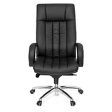 Silla giratoria XXL G 300 negra con acolchado, reposabrazos y base de cinco ruedas de hjh OFFICE – vista de 360° (vista frontal 0°)