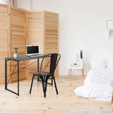 Escritorio plegable negro EASY UP MULTI de 100 x 50 cm de hjh OFFICE