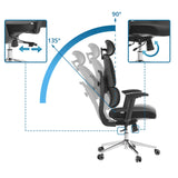 Respaldo ajustable de la Silla de oficina profesional Ergomy F 2 con inclinación de 90 a 135 grados de hjh OFFICE