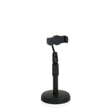 Soporte para teléfono móvil y tableta FLEXMOBI II en color negro con base redonda y brazo ajustable de hjh OFFICE