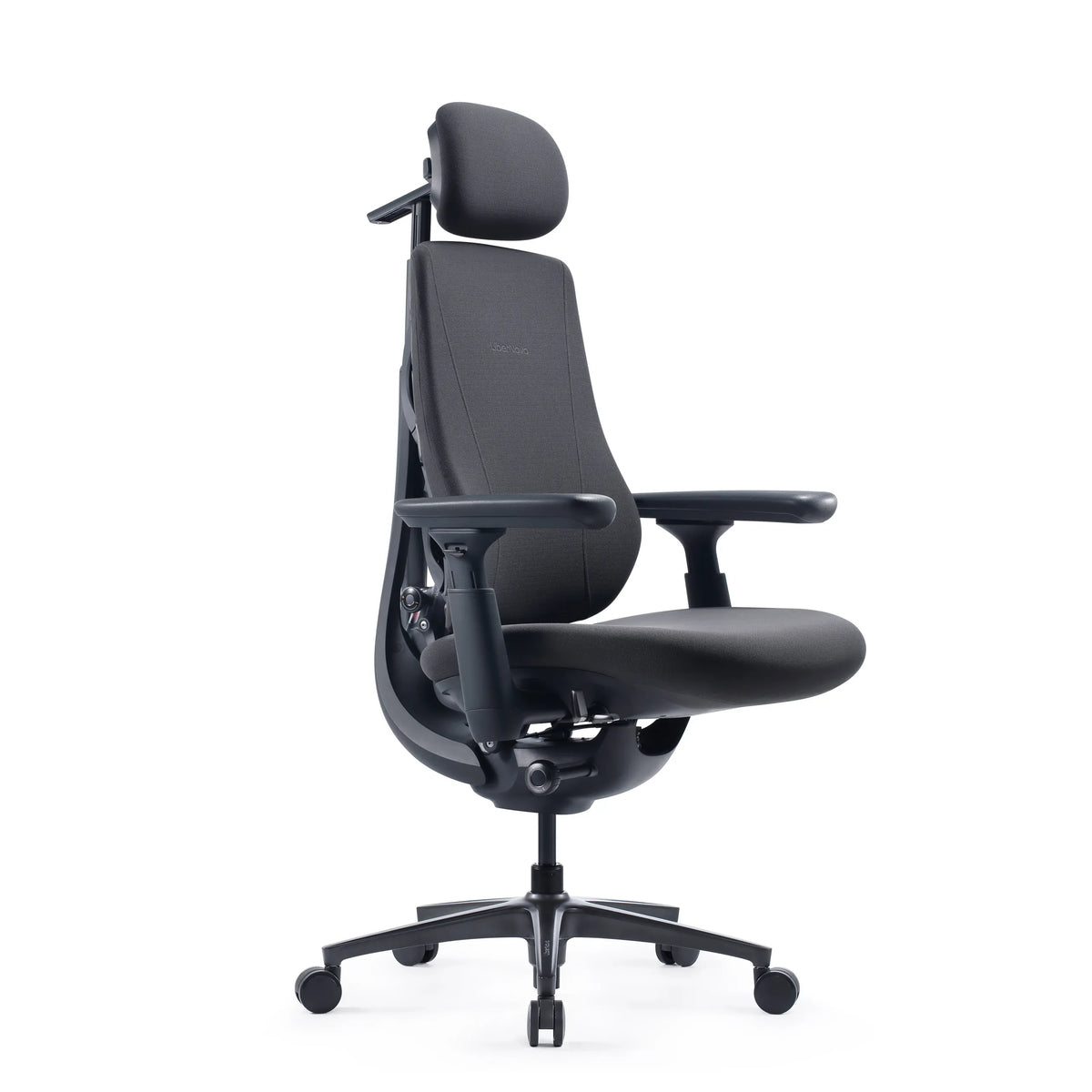 Silla de oficina LiberNovo Maxis Manual en grafito con reposacabezas y reposabrazos ajustables de Libernovo