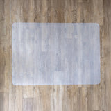 Alfombrilla FORTIFLEX de color blanco leche para suelos duros de 120 x 90 cm de hjh OFFICE