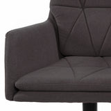 Tapicería y reposabrazos en gris oscuro de la Silla Home Office SHAKE 350 de hjh OFFICE