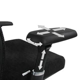 Reposabrazos multiajustable de la silla alta gama NOVA PRO ALU en negro de hjh OFFICE